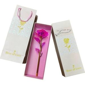 LED Pink/White/Red & Gold Flowers